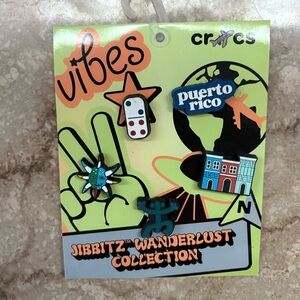 Crocs Jibbitz Wanderlust Collection Puerto Rico Set of 5